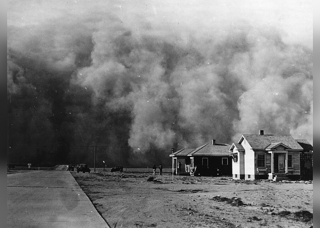 A dust storm in Springfield, Colorado in 1937
