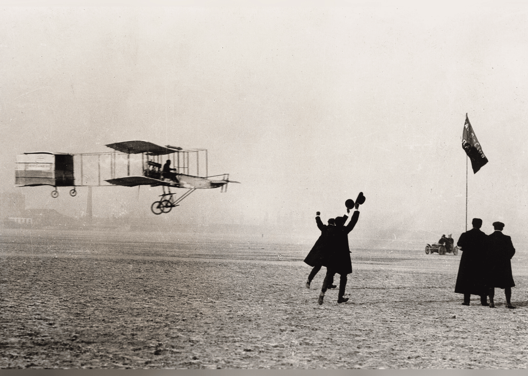 Aviation firsts include gliders, helicopters, parachutes