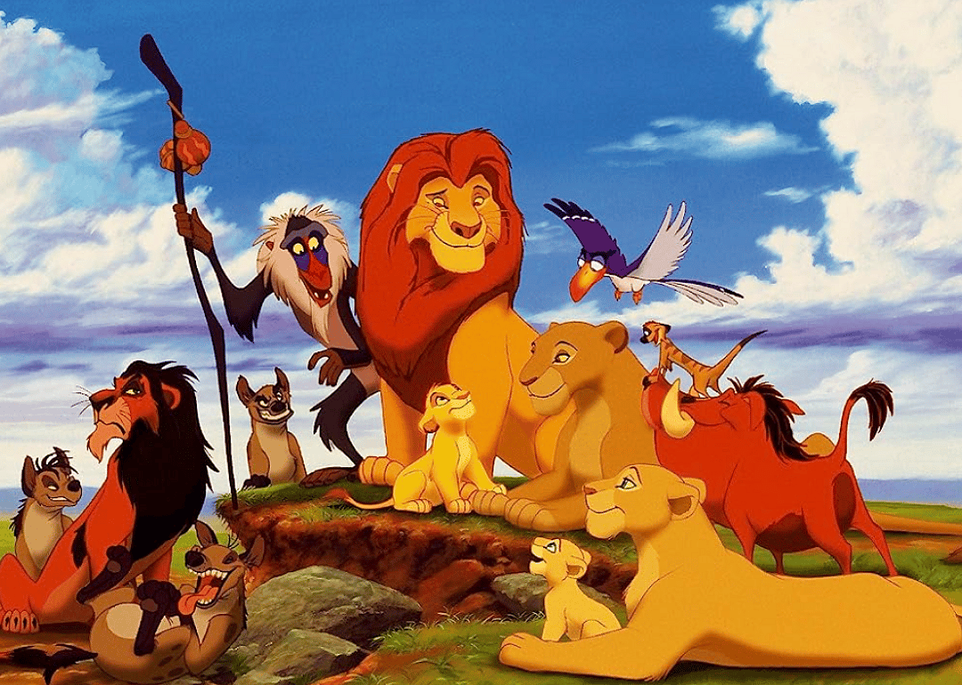 Matthew Broderick, Sally Dworsky, Robert Guillaume, Moira Kelly, and Joseph Williams in ‘The Lion King’.