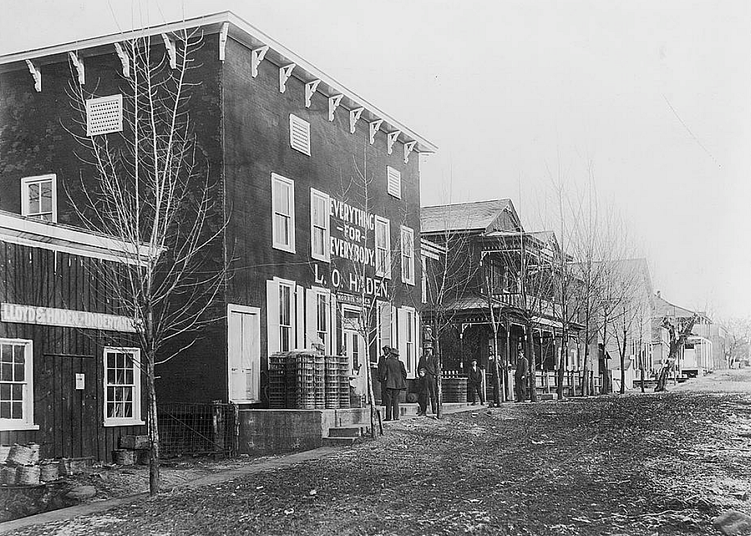 Street scene with general store