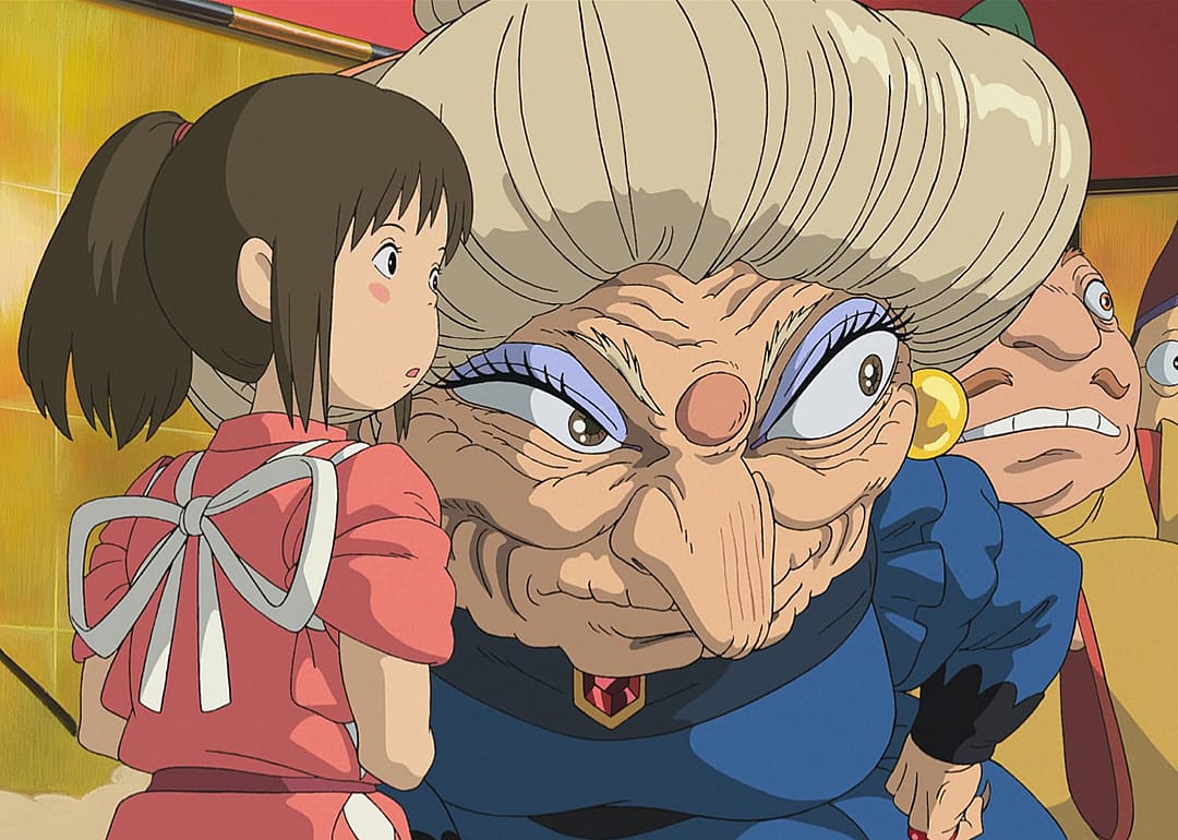 Animated still from ‘Spirited Away’.