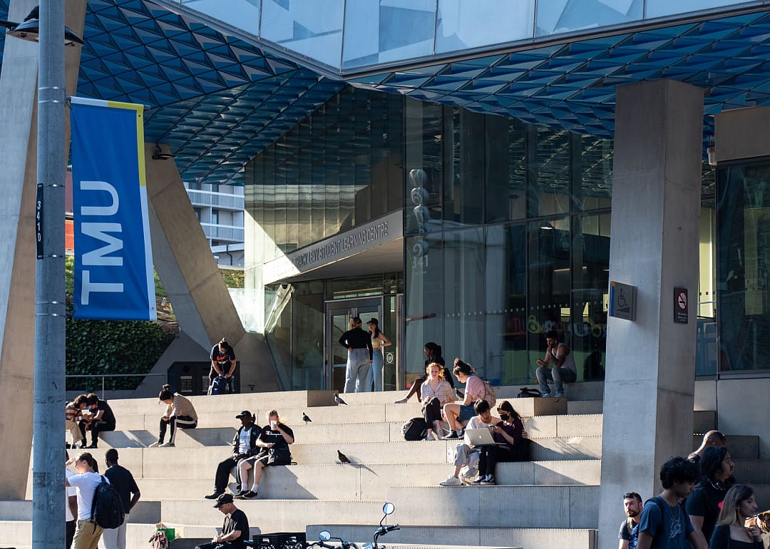 Toronto Metropolitan University students on campus