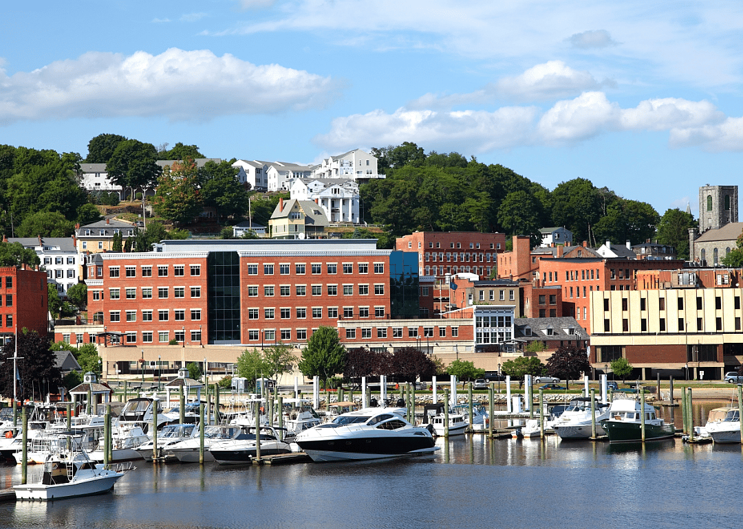 Norwich skyline and marina.