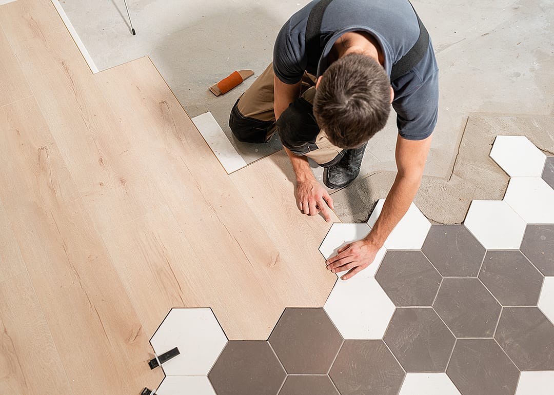 #47. Floor layers, except carpet, wood, and hard tiles