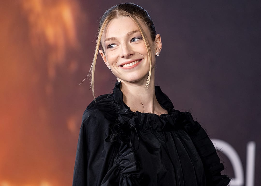 Hunter Schafer poses at ‘Euphoria’ event.