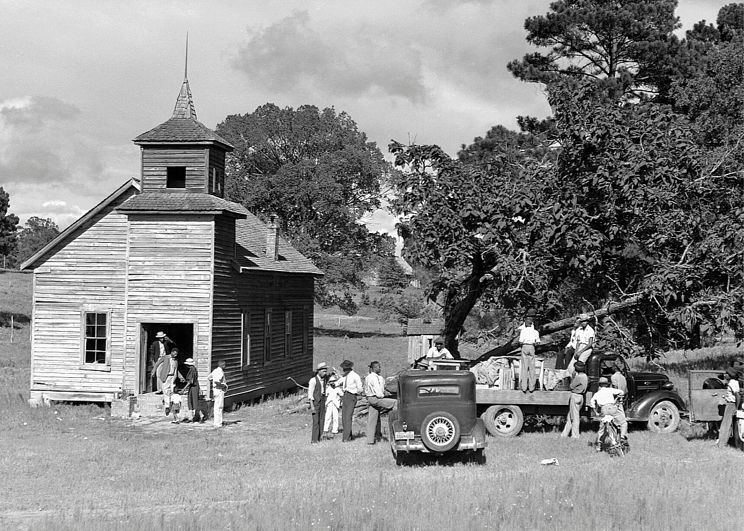 A church in Natchitoches, Louisiana in 1940