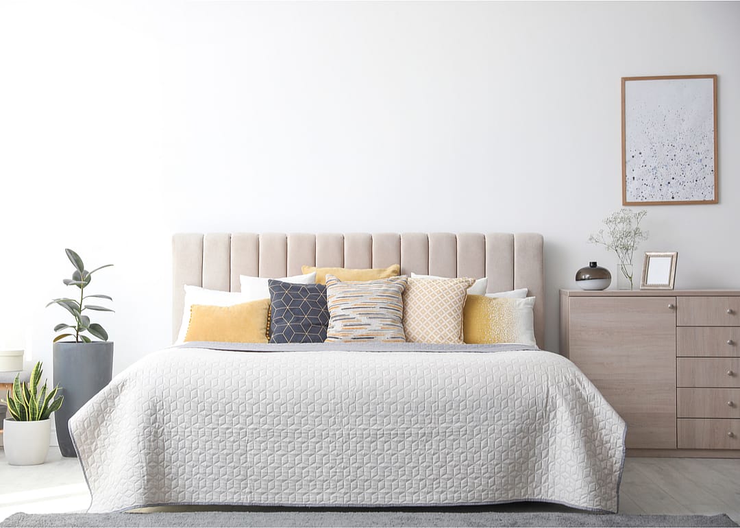 Use air mattresses to stage a bed