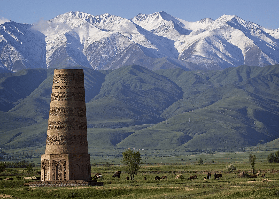 Burana Tower located on Silk road