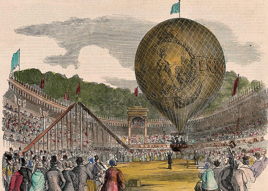 1783: Hot air balloon