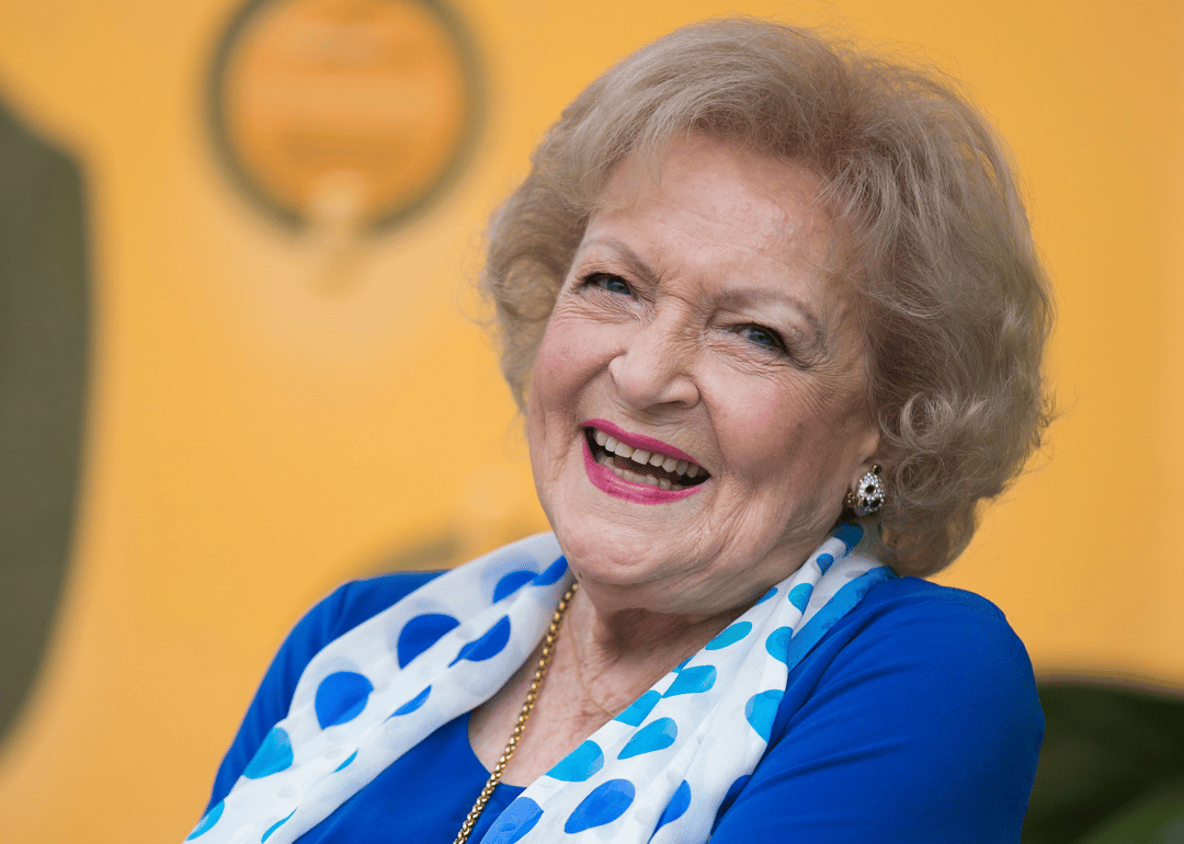 Betty White attends event.