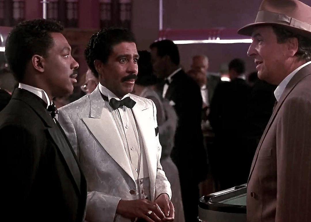 Eddie Murphy, Danny Aiello, and Richard Pryor in a scene from ‘Harlem Nights’