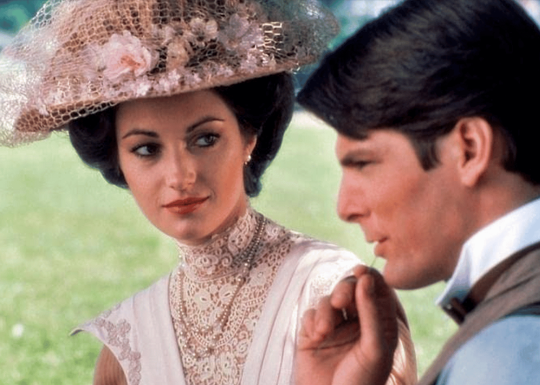 Christopher Reeve and Jane Seymour in a scene from ‘Somewhere in Time’