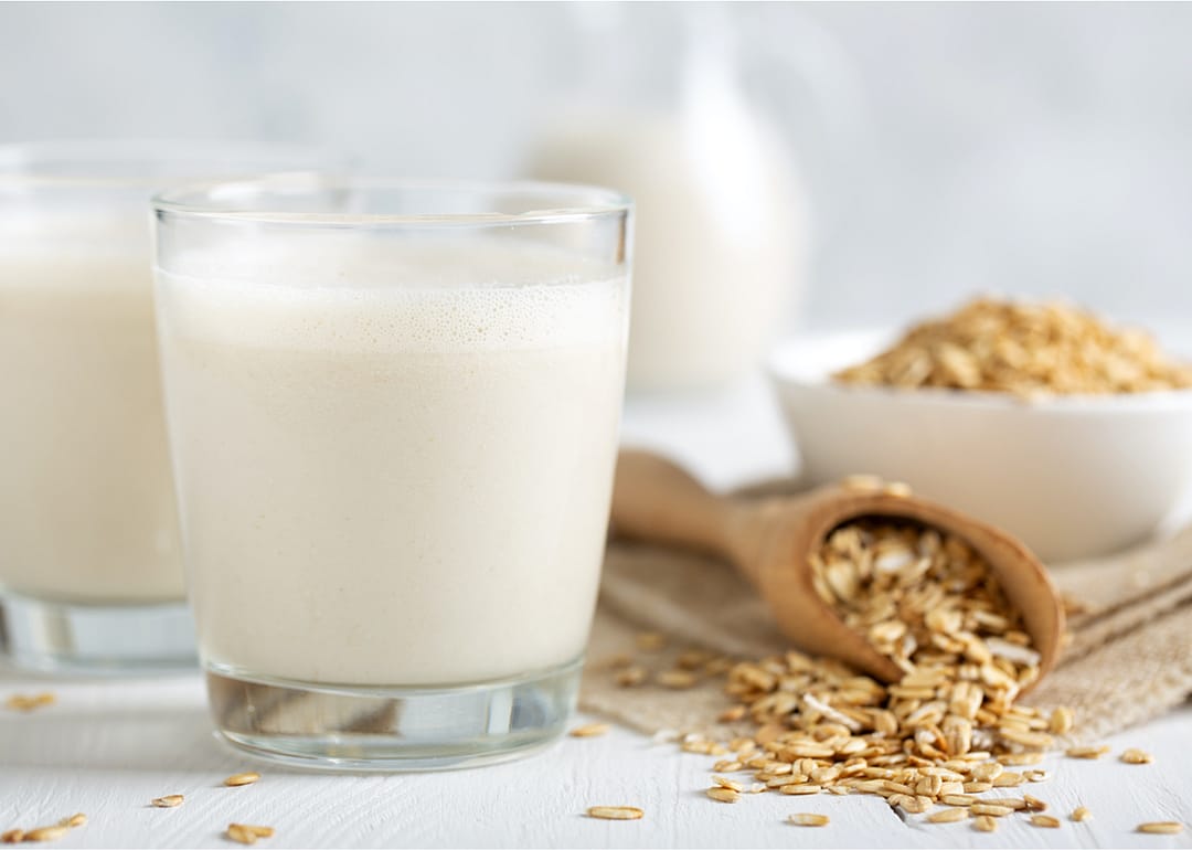 Buttermilk: nondairy milk and vinegar or lemon juice