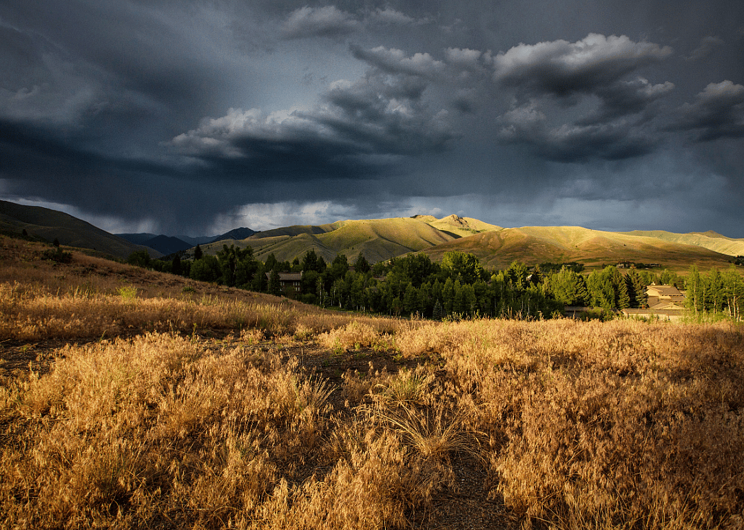 Storm over Sun Valley.