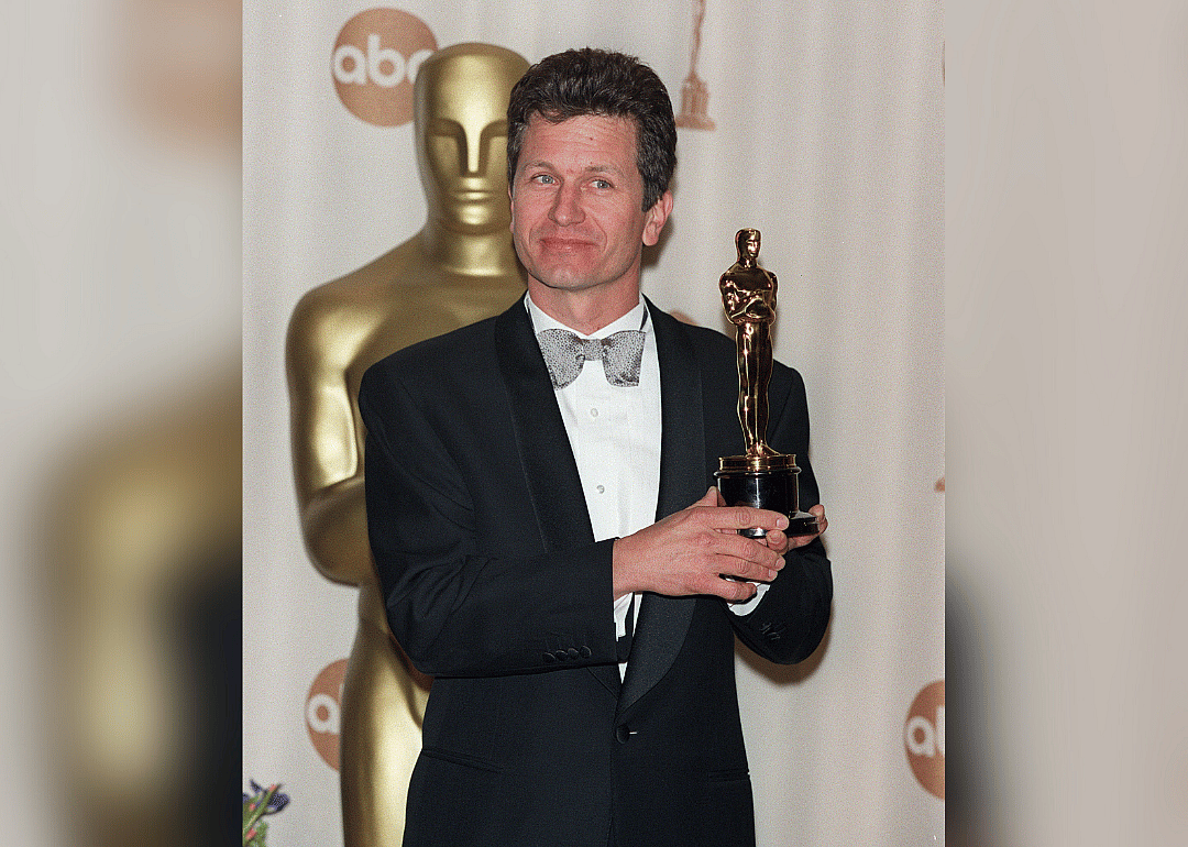 Rick Heinrichs poses with Oscar