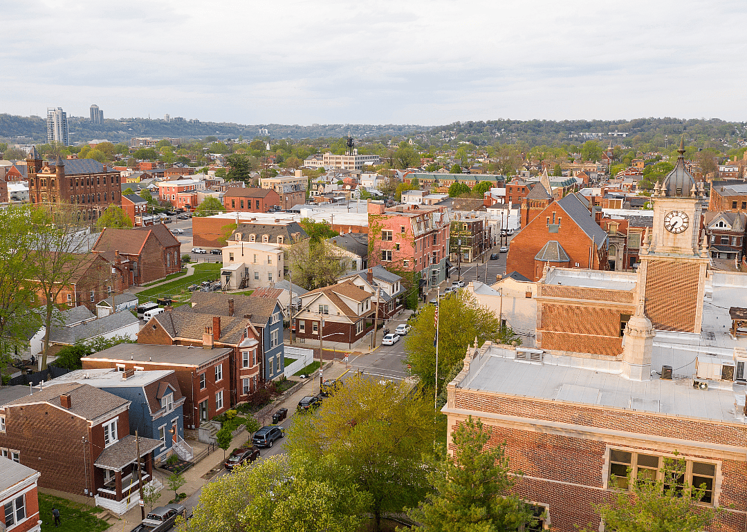Elevated cityview of Newport.