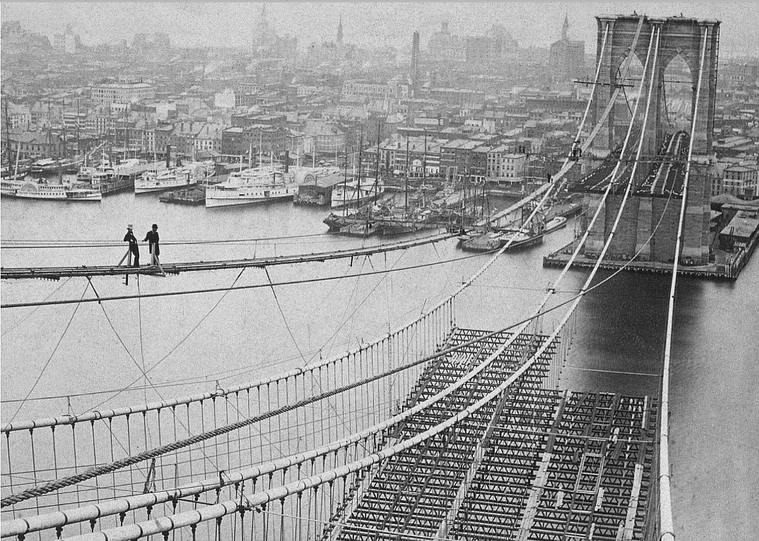Brooklyn Bridge - New York City 1883