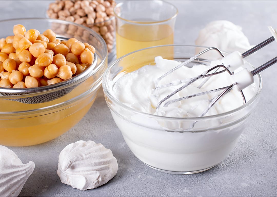 Egg whites: aquafaba
