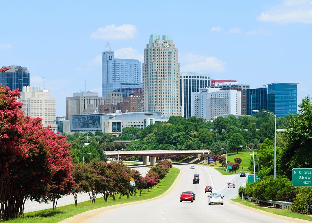 Highway leading to Raleigh.