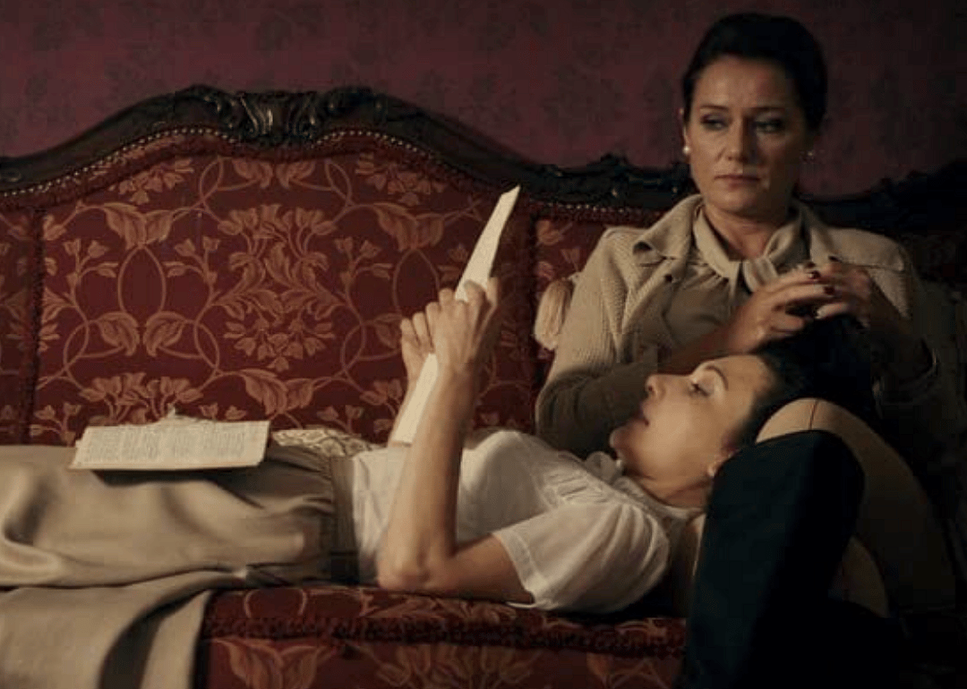 Sidse Babett Knudsen and Chiara D’Anna in a scene from “The Duke of Burgundy”