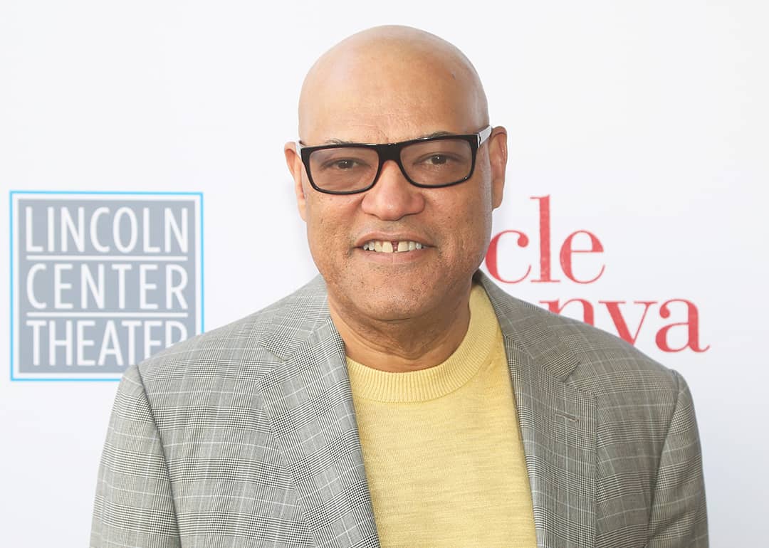 Laurence Fishburne poses at the opening night of "Uncle Vanya" on Broadway.