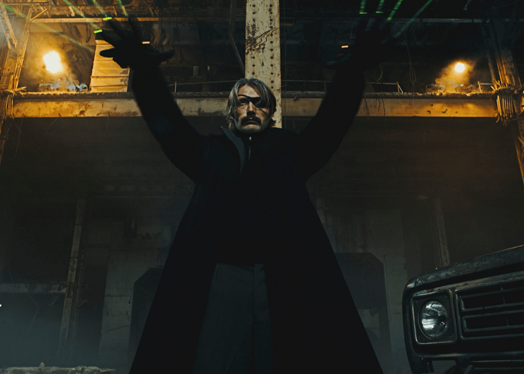 Mads Mikkelsen in a scene from ‘Polar’