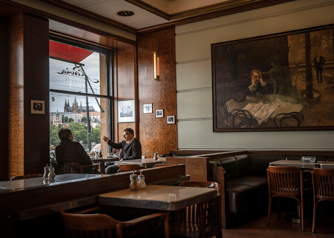 The public slowly returns in Prague