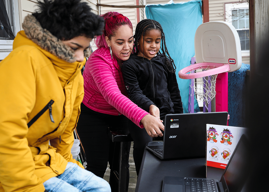 Students lack technology to complete classes online