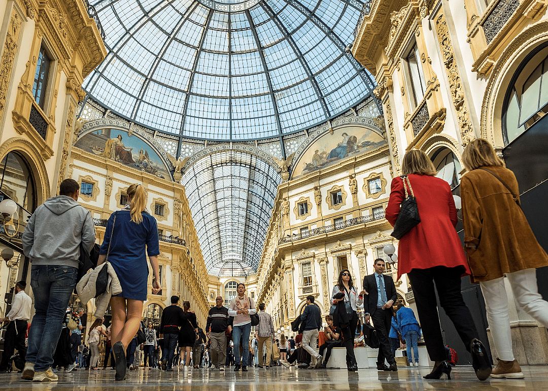 Before: Galleria Vittorio Emanuele II, Milan, Italy