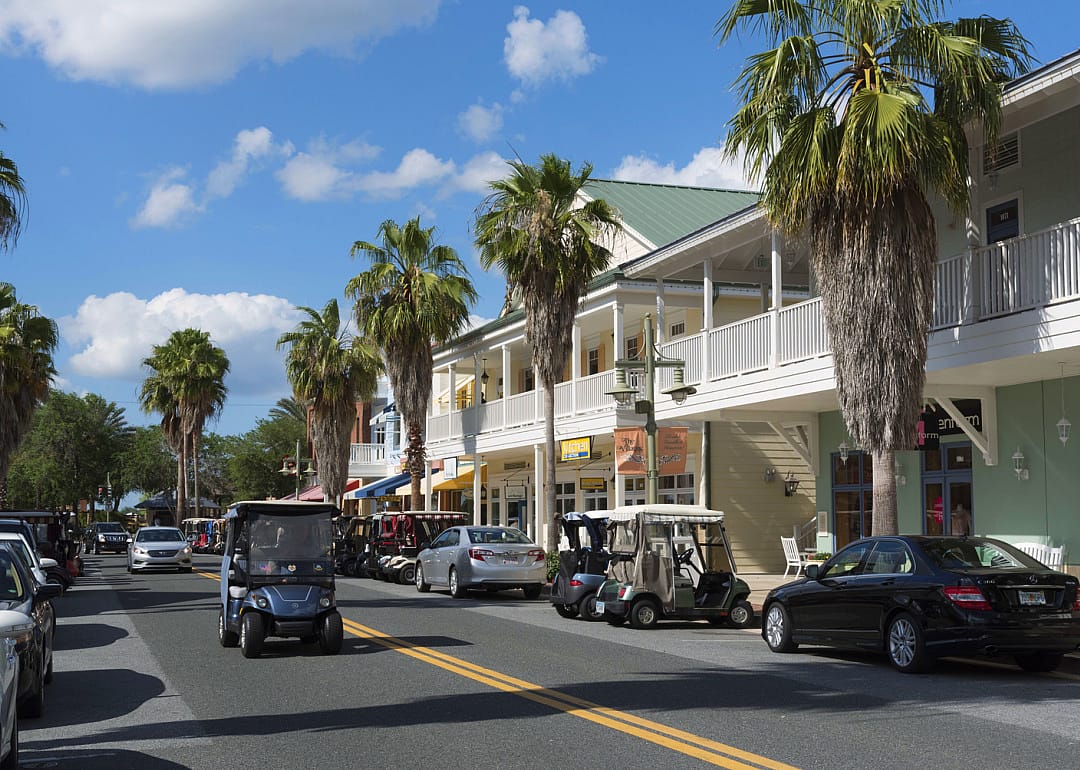 Downtown shopping area in Sumpter Landing.