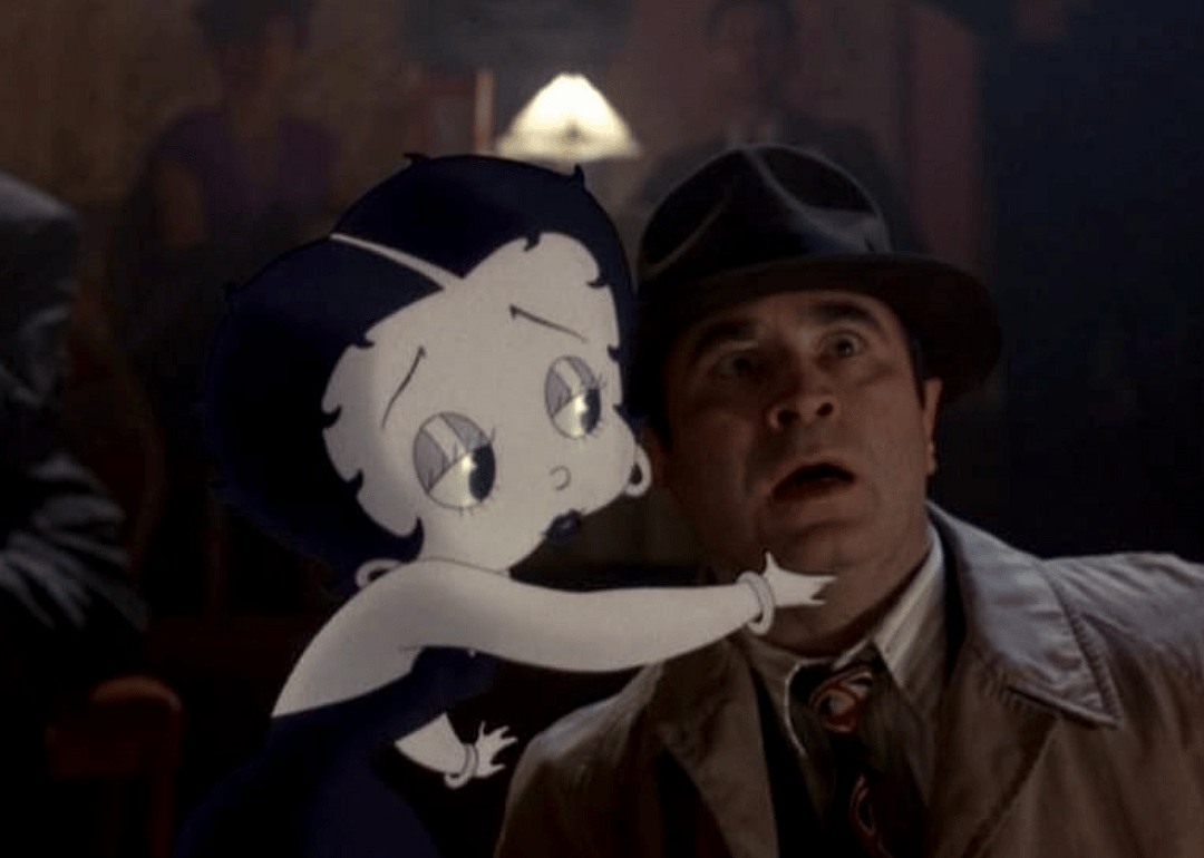 Bob Hoskins and Mae Questel in ‘Who Framed Roger Rabbit’.