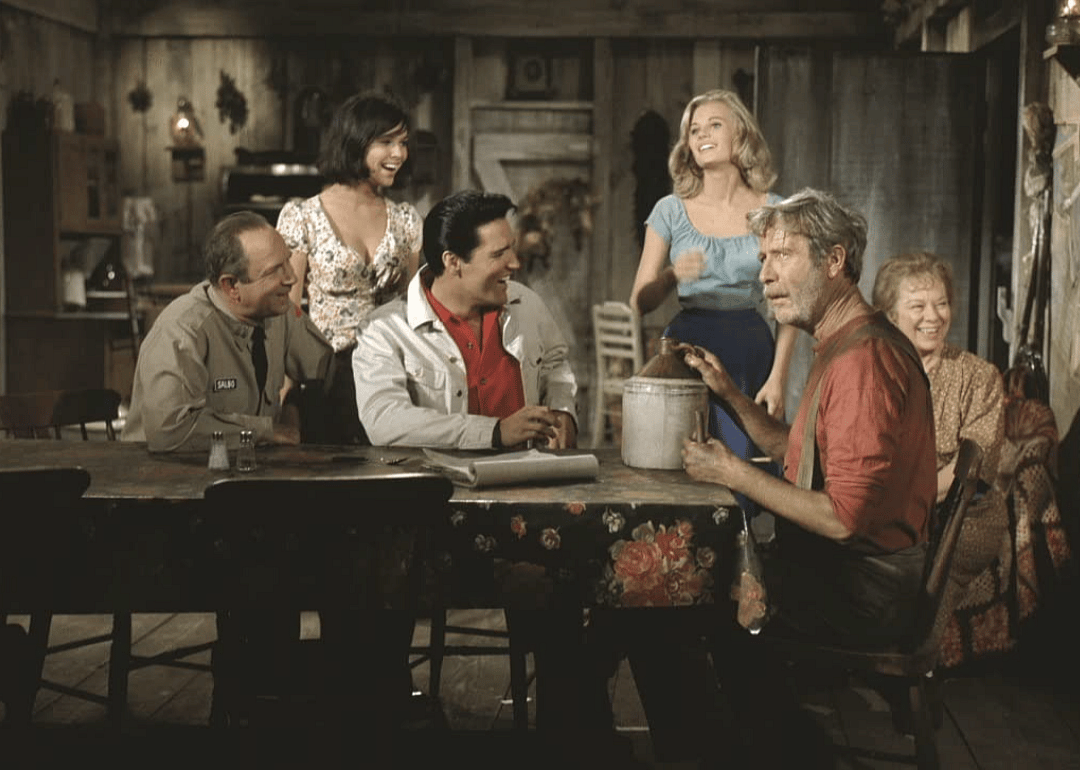 Elvis Presley in a scene from ‘Kissin' Cousins’