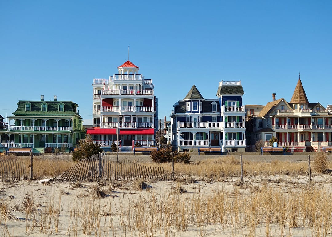 Victorian houses in Cape May, New Jersey.
