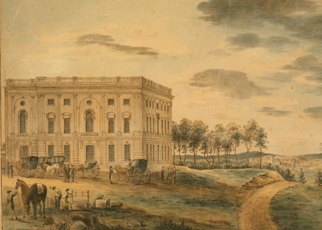 1801: Adams skips Jefferson's inauguration