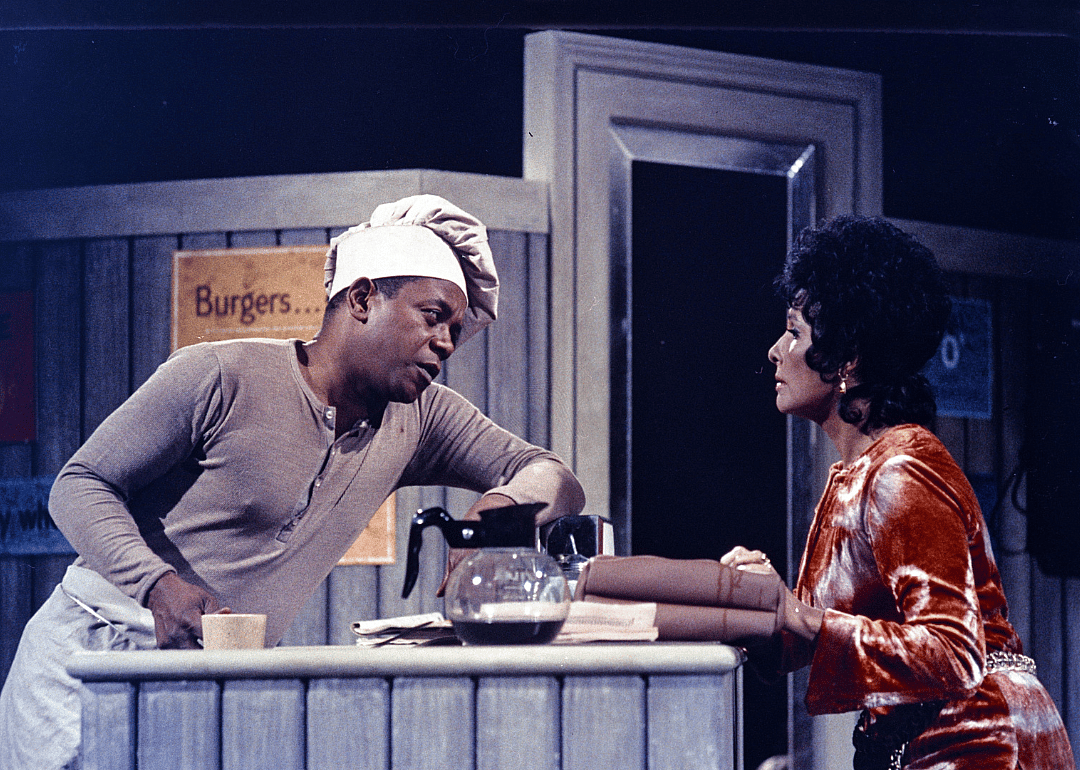Flip Wilson and Lena Horne in a scene from ‘The Flip Wilson Show’.