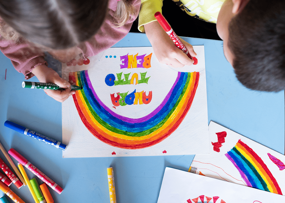 Children show what they miss most in drawings