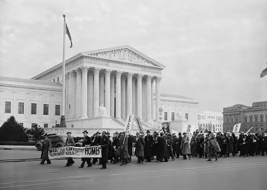1937: FDR tries to pack the Supreme Court
