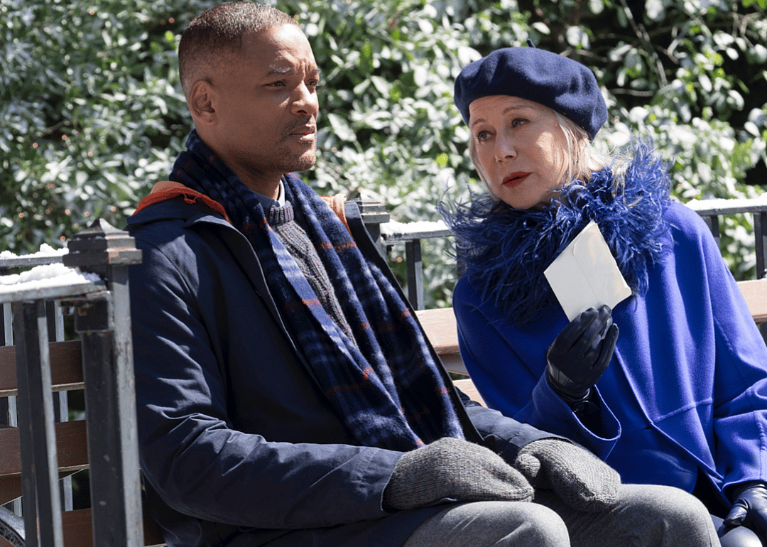 Will Smith and Helen Mirren in a scene from ‘Collateral Beauty’