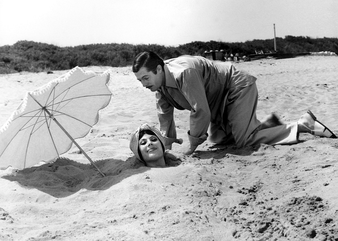 Marcello Mastroianni and Daniela Rocca in a scene from ‘Divorce Italian Style’
