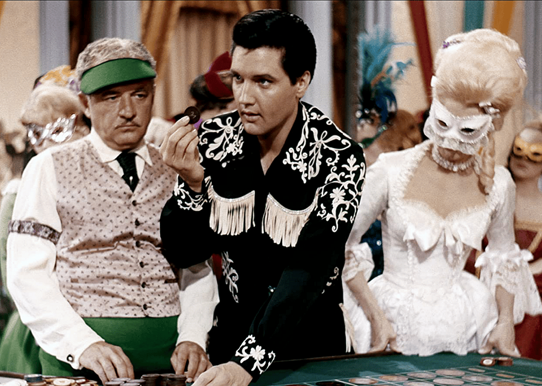 Elvis Presley and Donna Douglas in ‘Frankie and Johnny’