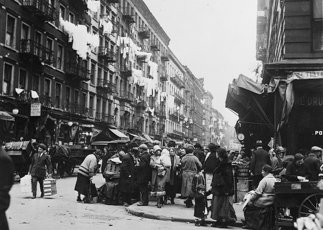 Busy corner on Orchard and Rivington Streets
