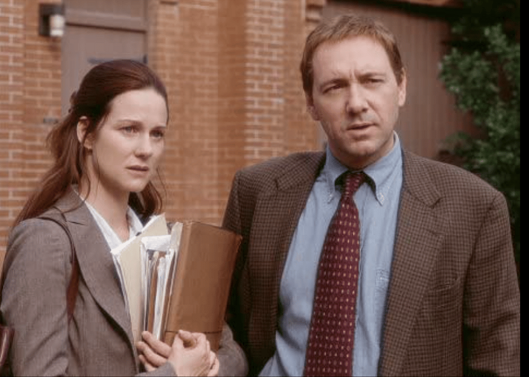 Kevin Spacey and Laura Linney in a scene from ‘The Life of David Gale’