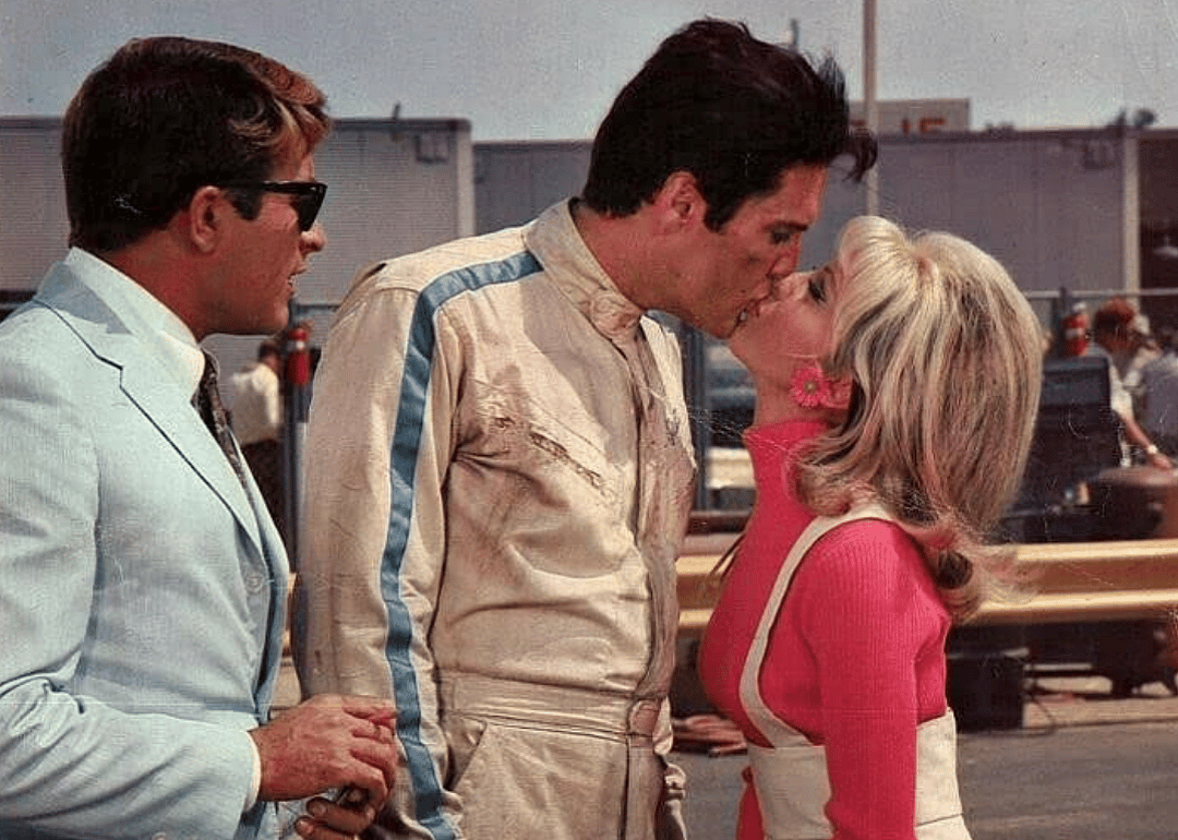 Elvis Presley, Bill Bixby, and Nancy Sinatra in ‘Speedway’