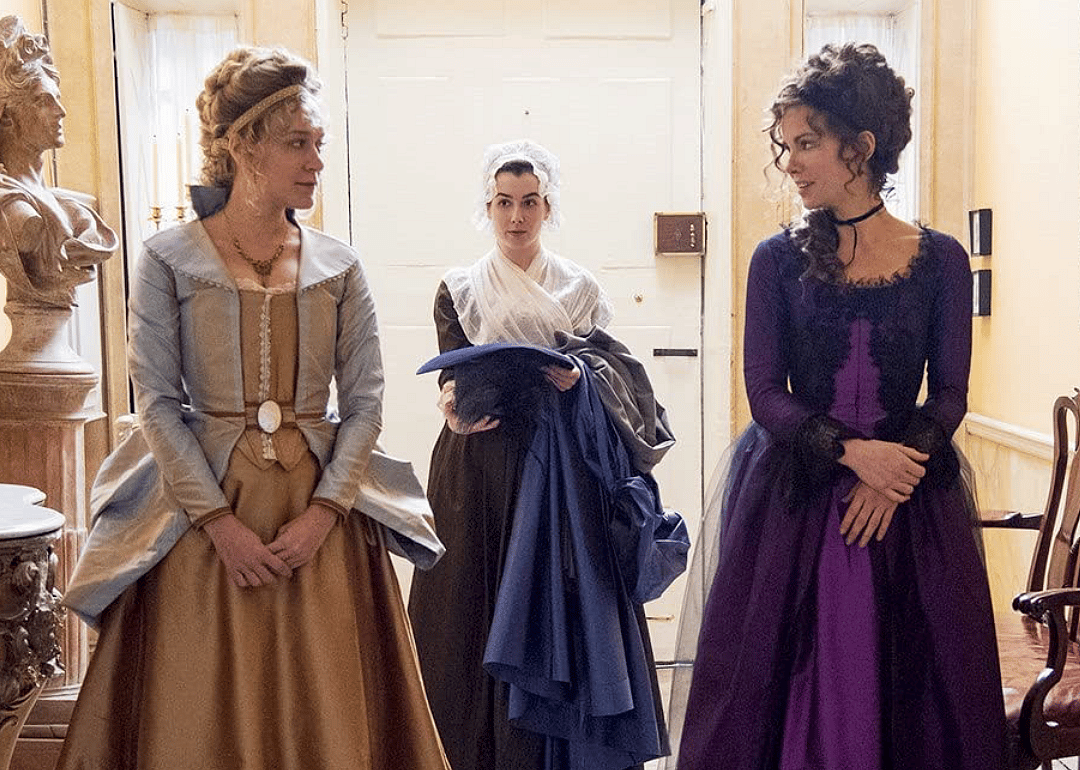 Kate Beckinsale, Chloe Sevigny, and Olivia Fahy in ‘Love & Friendship’