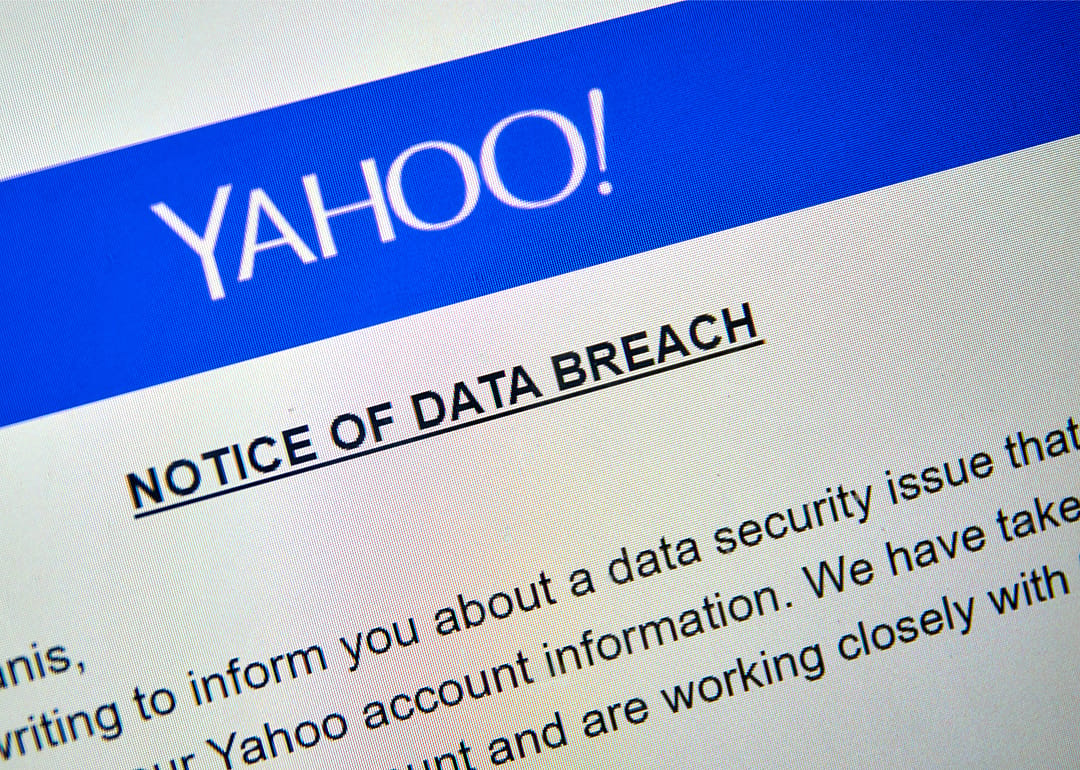 2013: Yahoo data breach