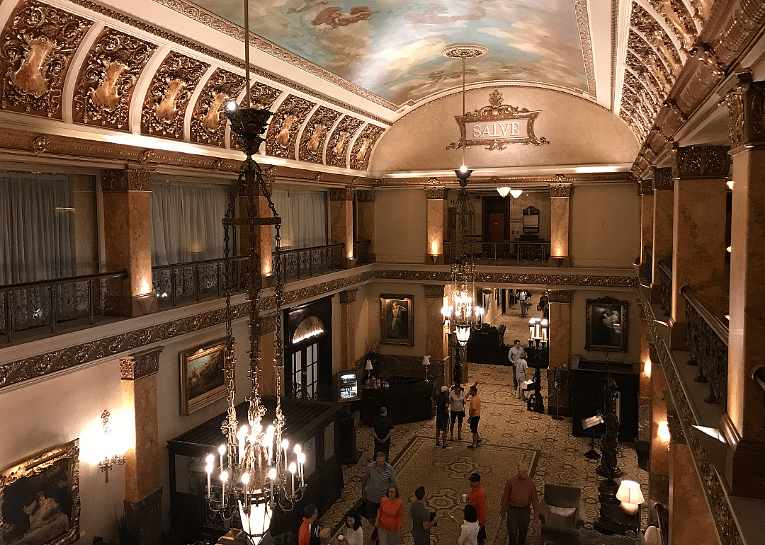 Interior of the Pfister Hotel.