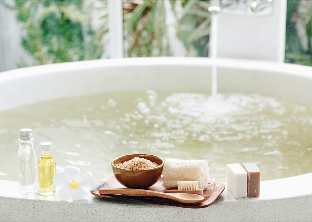 Set up an experience shower or bath