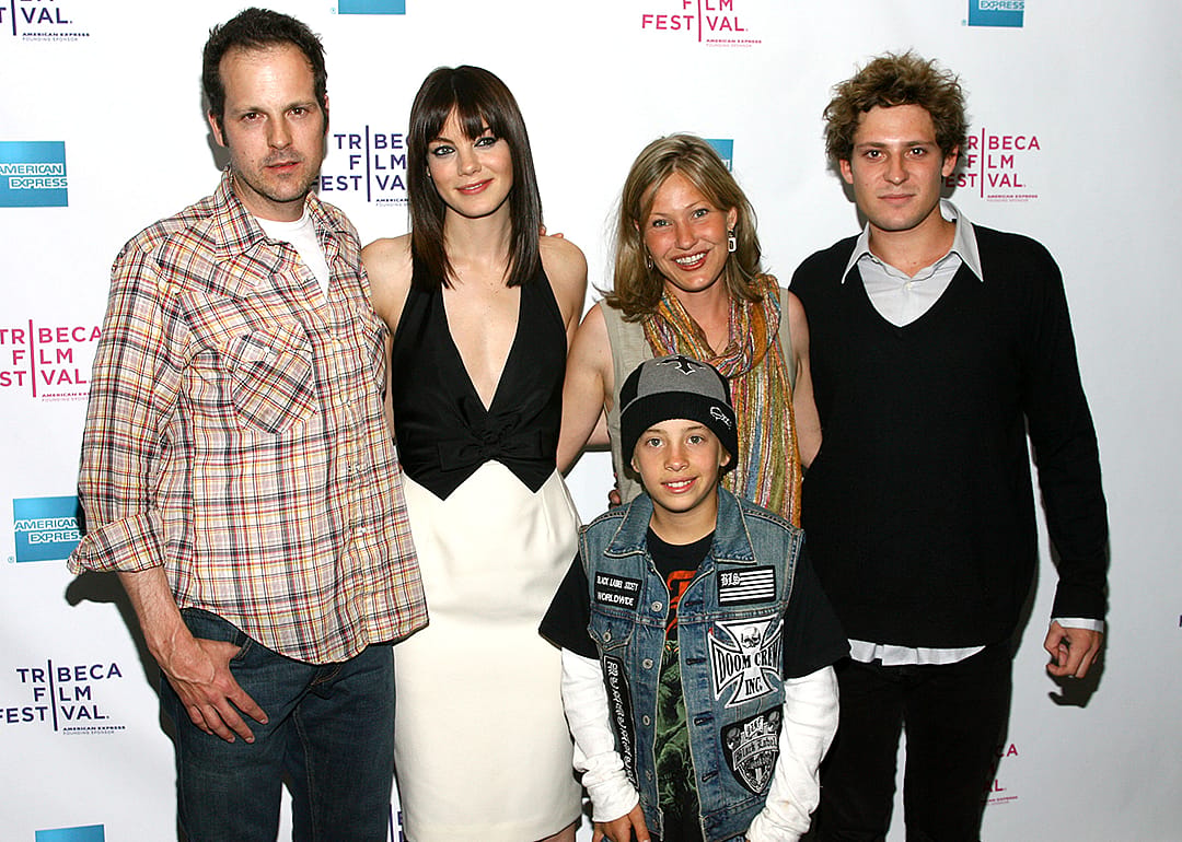 James Mottern, Michelle Monaghan, Jimmy Bennett, Joey Lauren Adams and Brandon Hanson attend the premiere of “Trucker".