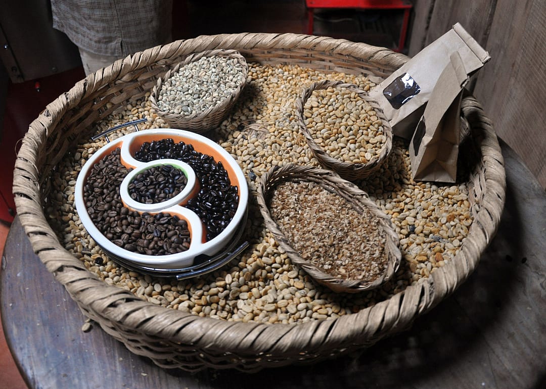 A selection of Costa Rican Coffee Beans.