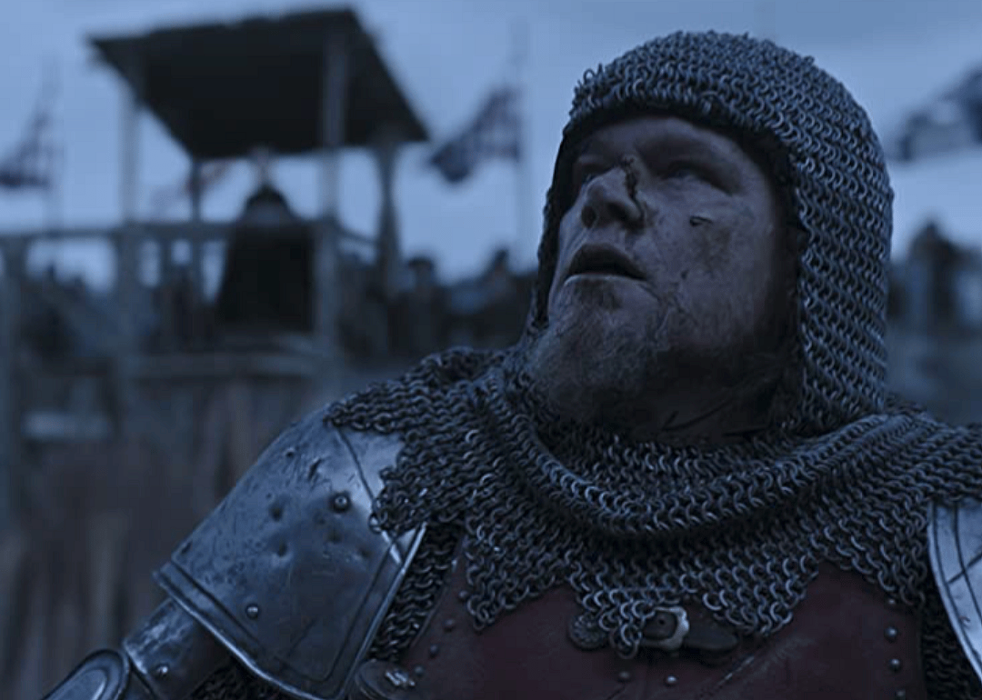 Matt Damon in a scene from ‘The Last Duel’